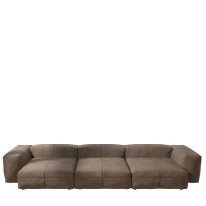 Vetsak Sofa Set 5, Leather - Cacao, Ohne Kissen