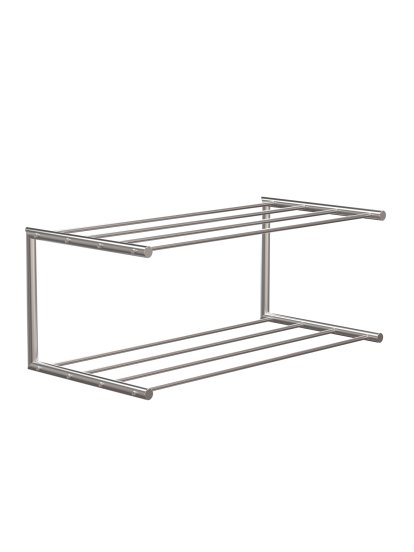 Nova Schuhablage, B 61,9 x T 30 cm, Edelstahl gebürstet