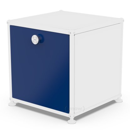 USM Haller Klapptür für USM Haller Regale, 35 cm x 35 cm, Stahlblau RAL 5011, ohne Schloss