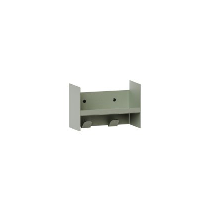 Pli Wandregal Slim, 20 cm, Eukalyptusgrau, Mit Haken
