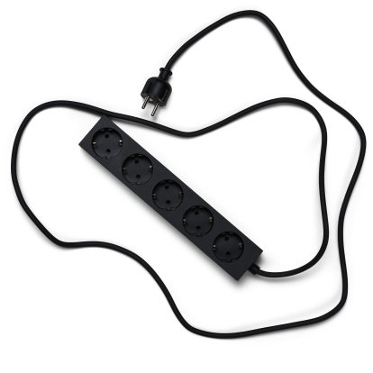 Power Bar / Power Beam Steckdosenleiste, 5 Steckdosen, Charcoal, 5 m