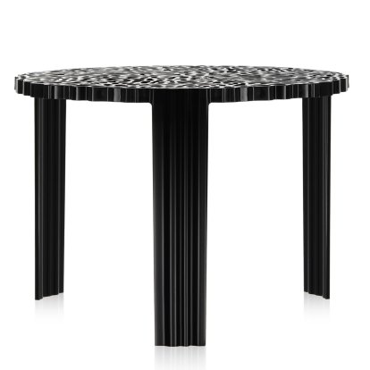 T-Table Beistelltisch, 36 cm, Undurchsichtig, Schwarz