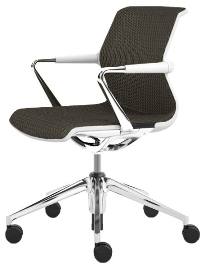 Unix Chair Fünfsternfuß, Diamond Mesh dimgrey, Soft grey