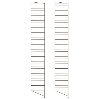 String System Bodenleiter, 2er Set, 200 x 30 cm, Dunkelbraun
