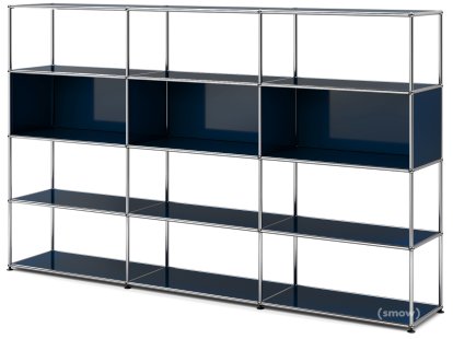 USM Haller Wohnzimmer Regal XL Typ 1, Stahlblau RAL 5011