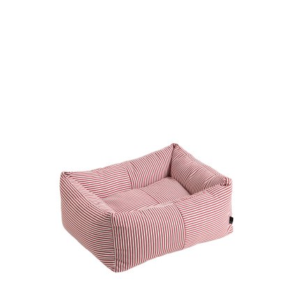 Hundebett, H 21 x B 52 x T 43 cm, Red / white