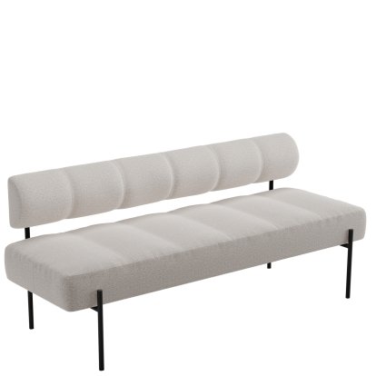 Daybe Dining Sofa, Brusvik 02 - graubeige, Schwarz