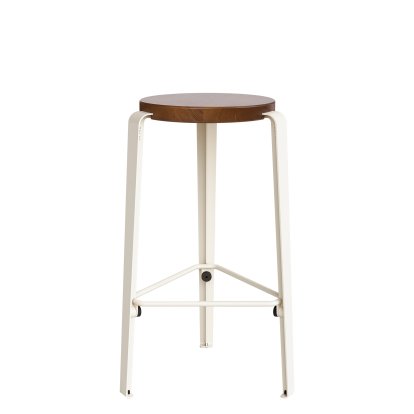Lou Barhocker, 66 cm, Eiche gebeizt, Cremeweiß
