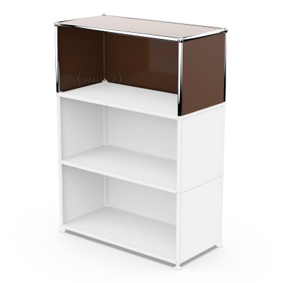 USM Haller Anbaupaket Vertikal 1, USM braun, 35 cm