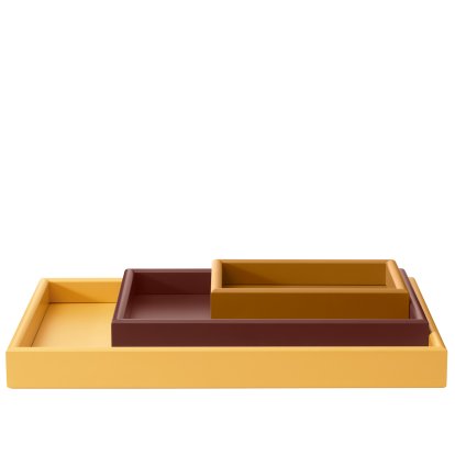 Arrange Tablett, 3er Set, S Amber / M Masala / L Acacia