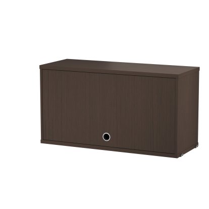 String System Schrankelement mit Klapptür, B 78 cm / Eiche dunkel