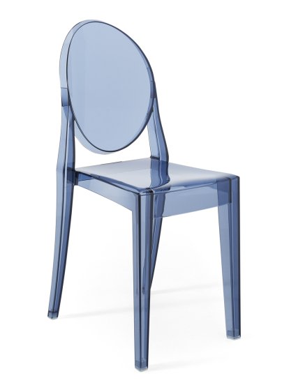 Victoria Ghost Stuhl, Transparent, Puderblau