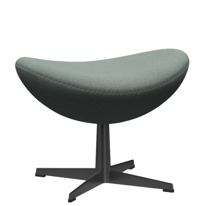 Egg Fußhocker, Re-wool, 868 - Light aqua / natural, Black