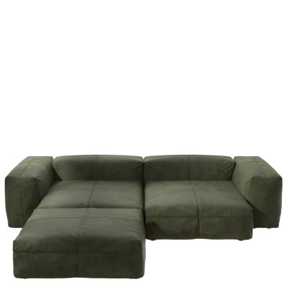 Vetsak Sofa Set 3, Leather - Olive, Ohne Kissen