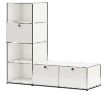 USM Haller Garderobenregal/Bank Typ 1, Reinweiß RAL 9010