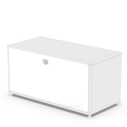 USM Haller Klapptür für USM Haller Regale, 75 cm x 35 cm, Reinweiß RAL 9010, ohne Schloss
