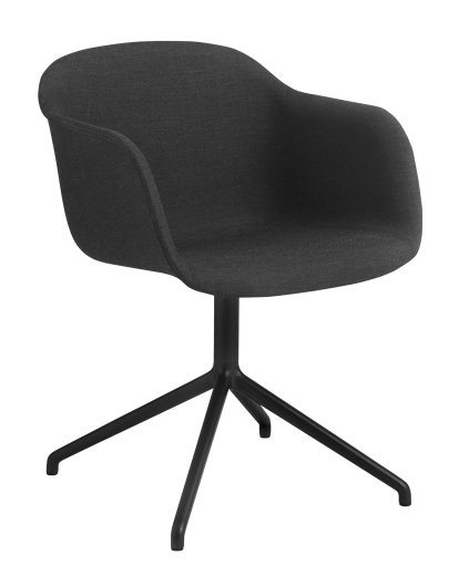 Fiber Armlehndrehstuhl, Stoff Remix 183 - Anthrazit