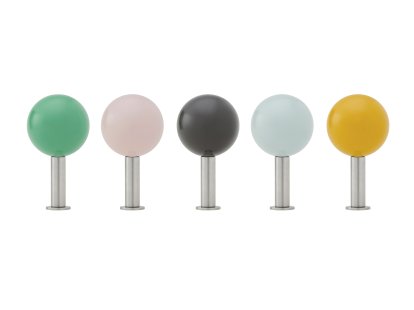 Dots Wandhaken 5er Set, Farbmix 