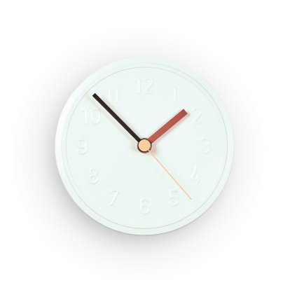 Alu Alu Wanduhr, Weiß