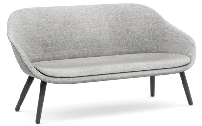 About A Lounge Sofa for Comwell, Hallingdal 130 - hellgrau, Eiche schwarz lackiert