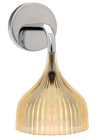 É Pendelleuchte / Wandleuchte, Wandleuchte, Transparent, Gelb
