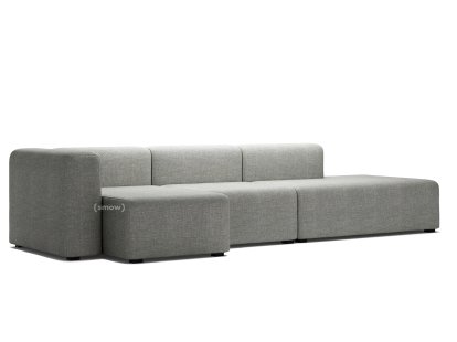 Mags Sofa mit Récamière, Armlehne links, Hallingdal 116 - warmgrau
