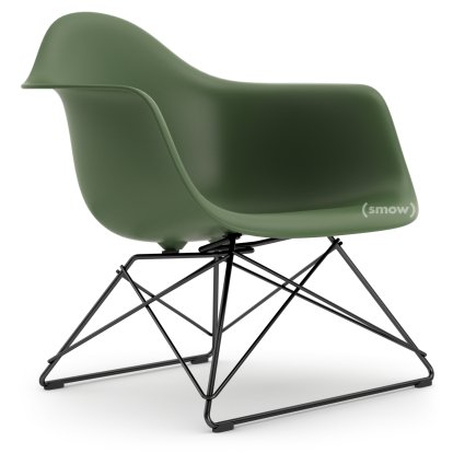 Eames Plastic Armchair LAR, Forest, Ohne Polsterung, Beschichtet basic dark