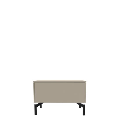 Aventa Sideboard mit Schubkasten, 60 cm, 1 Höhenraster, Melamin steingrau, Metallfüße