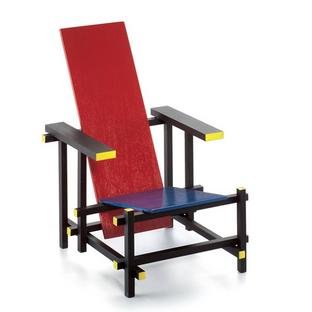 Rood blauwe stoel Miniature