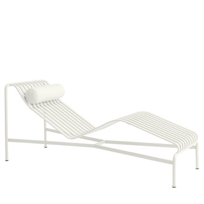 Palissade Liegestuhl, Cream white, Ohne Auflage, Mit Nackenkissen