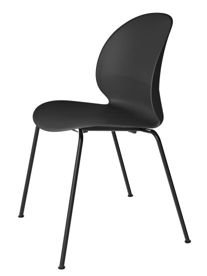 N02 Stuhl, Schwarz, Monochrom