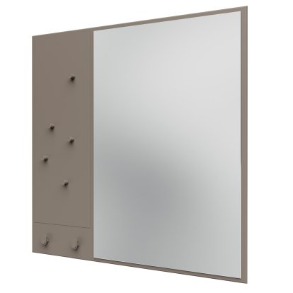 Memo Spiegel mit Memoboard, Truffle