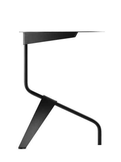 K5 Beistelltisch, K5B: Ø 40 x H 52 cm, Schwarz