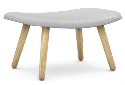 About A Lounge Ottoman AAL 03, Steelcut Trio 133 - hellgrau, Eiche lackiert