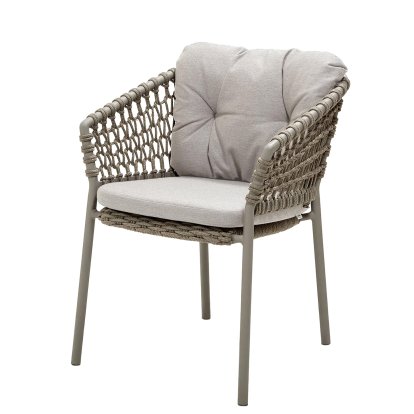 Ocean Stuhl, Open soft Rope – Taupe, Natté - Sand