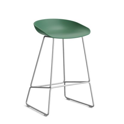 About A Stool AAS 38 Barhocker, Küchenvariante: Sitzhöhe 64 cm, Edelstahl, Teal green 2.0