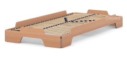 Rolf Heide Stapelliege, 90 x 200, Buche lackiert, Massivholzrahmen