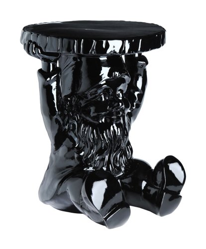 Gnomes Hocker / Beistelltisch, Attila, schwarz