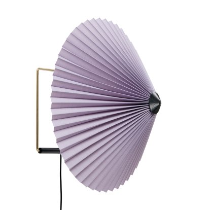 Matin Wandleuchte, Ø 380 mm, Lavender, Brass polished