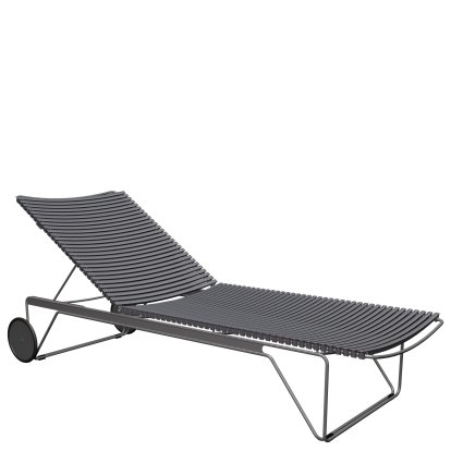 Click Sonnenliege, Dark grey, Ohne Auflage