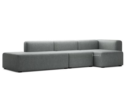 Mags Sofa mit Récamière, Armlehne rechts, Hallingdal 166 - schwarz/weiß