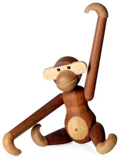 Affe Holzfigur