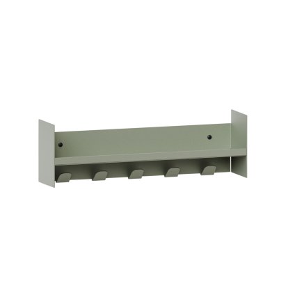 Pli Wandregal Slim, 45 cm, Eukalyptusgrau, Mit Haken