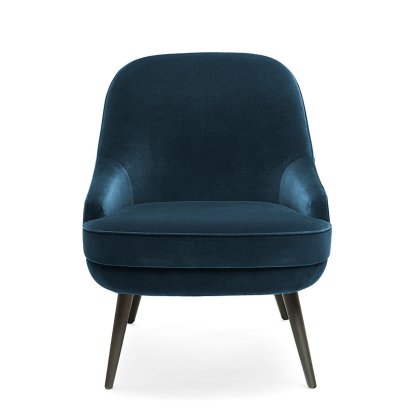 375 Sessel, Niedriger Rücken, Stoff Harald dark jade