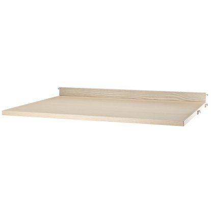 String System Schreibtischplatte, Eschefurnier, B 78 cm x T 58 cm