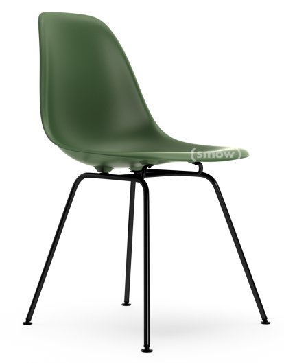 Eames Plastic Side Chair DSX, Forest, Ohne Polsterung, Ohne Polsterung, Standardhöhe - 43 cm, Beschichtet basic dark