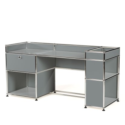 USM Haller Kinder Schreibtisch, Mittelgrau RAL 7005