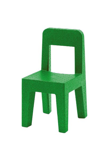 Seggiolina Pop Kinderstuhl, Grün