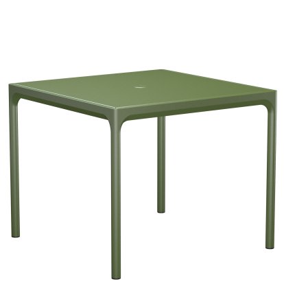 Four Tisch Aluminium, 90 x 90 cm, Olive green