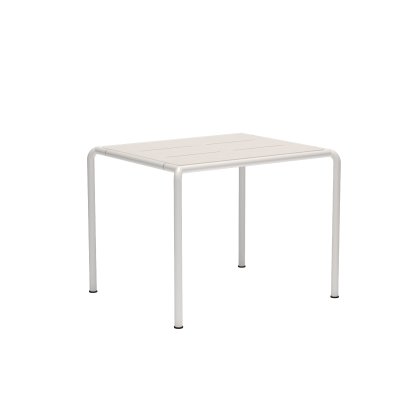 Avanti Tisch, 98 x 83 cm, Muted White, Aluminium